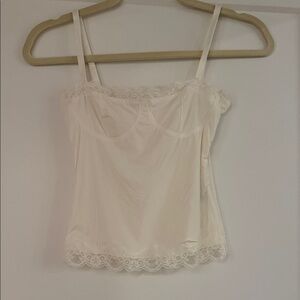 Elegant Lace Trim Cami Top
